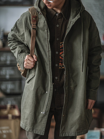 M51 Military Fishtail Parka – American Vintage Mid-Length Trench Coat Men – Japanese vintage | yamalin clothes | Yamalinclothes