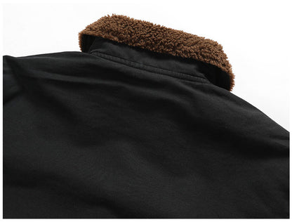 Quilted Cotton-Padded Jacket – Workwear Loose Warm Unisex
