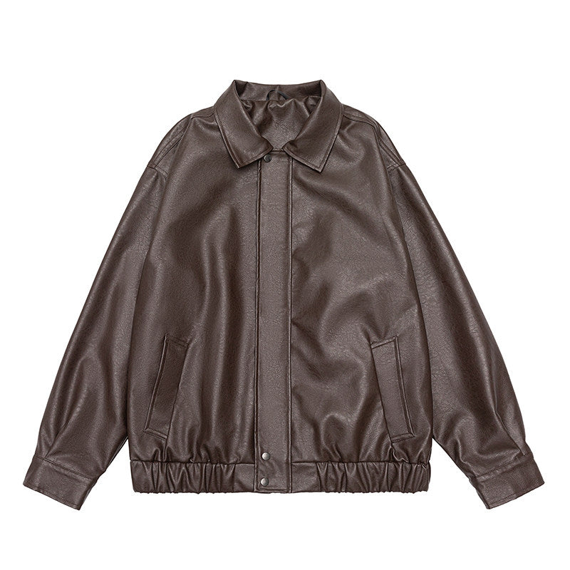 American Vintage Warm Earth-Tone Cargo Jacket – Relaxed Men's Spring Autumn Coat