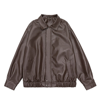 American Vintage Warm Earth-Tone Cargo Jacket – Relaxed Men's Spring Autumn Coat