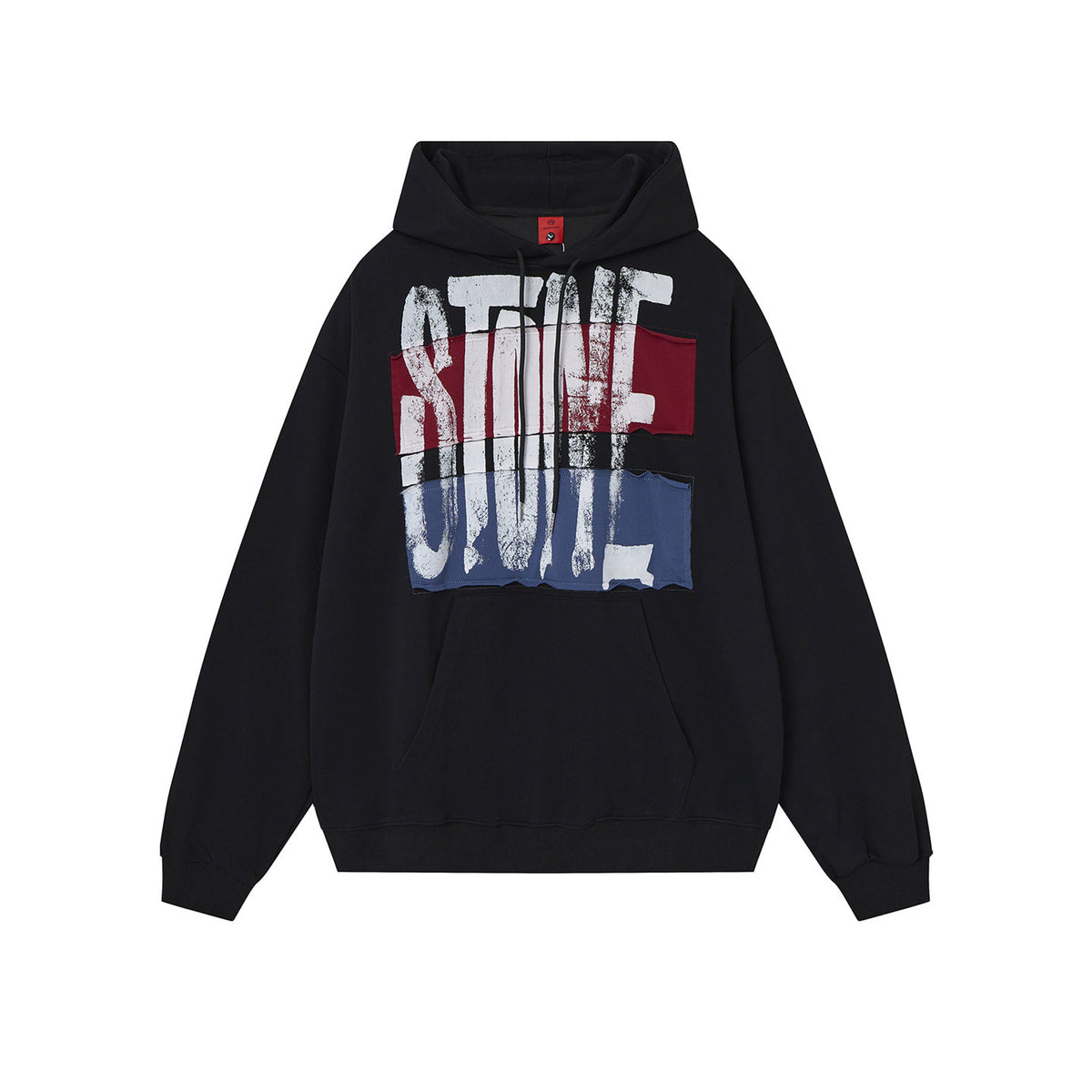 Hand-Painted Appliqué Letter Hoodie – American Vintage Oversized Unisex – Hoodies | japanese streetwear | vintage workwear | unisex | Yamalinclothes