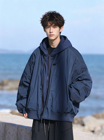 Duck Down Jacket – Oversized Zip Front | Yamalinclothes
