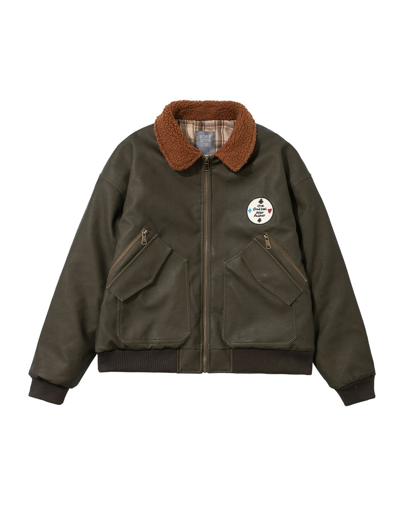 American Vintage Embroidery Cotton Jacket – Lambswool Men – Japanese vintage | yamalin clothes | Yamalinclothes