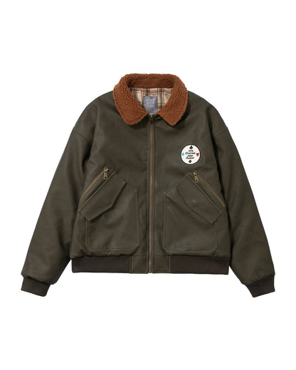 American Vintage Embroidery Cotton Jacket – Lambswool Men – Japanese vintage | yamalin clothes | Yamalinclothes