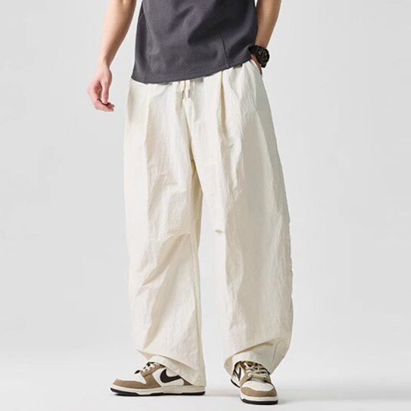 Lightweight Quick-Dry Wide-Leg Straight Pants – Loose Retro Casual Summer Unisex