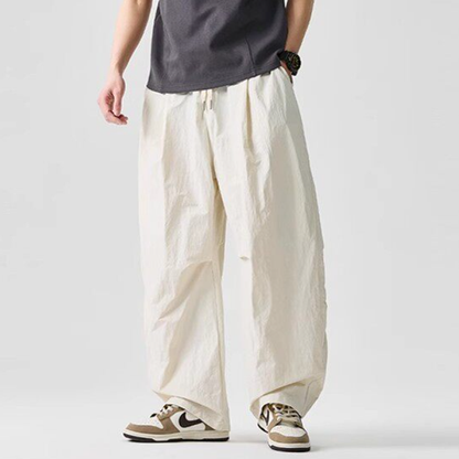 Lightweight Quick-Dry Wide-Leg Straight Pants – Loose Retro Casual Summer Unisex