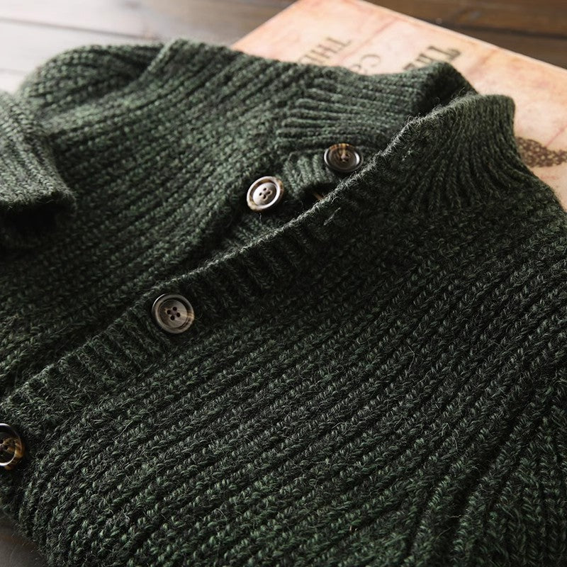 Heavy rare! Italy order men's autumn and winter thick sweater s cardigan clothescoat