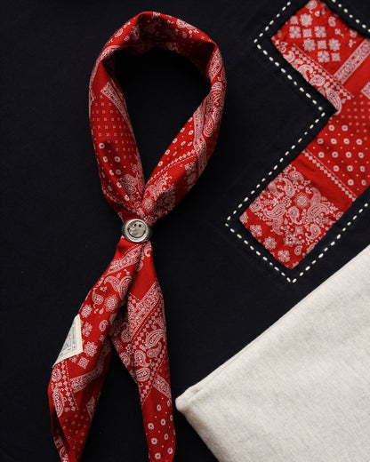 Japanese Paisley Print Bandana – Vintage Square Scarf
