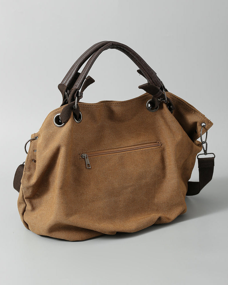2025 New American Style Workwear Retro Commuter Large Bag Crossbody Canvas Tote Bag Melard Color Series Tote Bag – Japanese vintage | yamalin clothes | Yamalinclothes