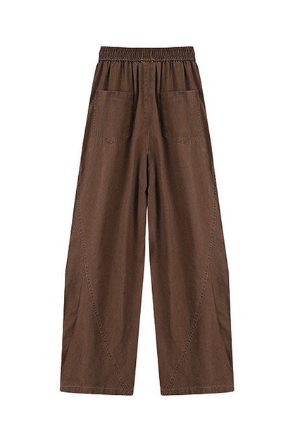 Cotton Utility Pants – Washed Finish & Panel Seams | Yamalinclothes