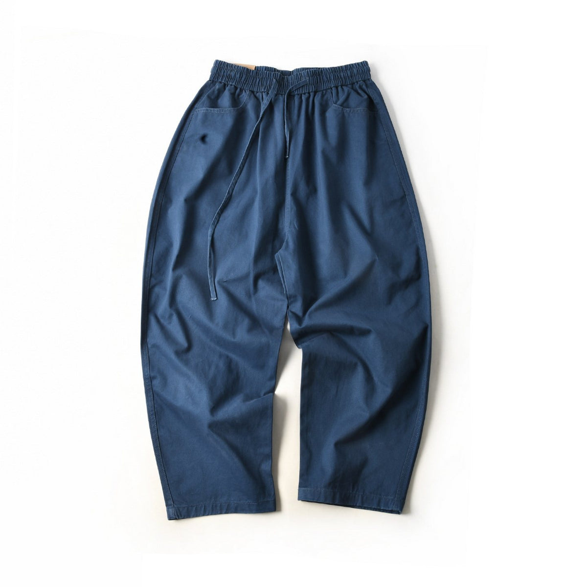 Cotton Balloon Pants – Washed Twill & Drawstring Waist | Yamalinclothes