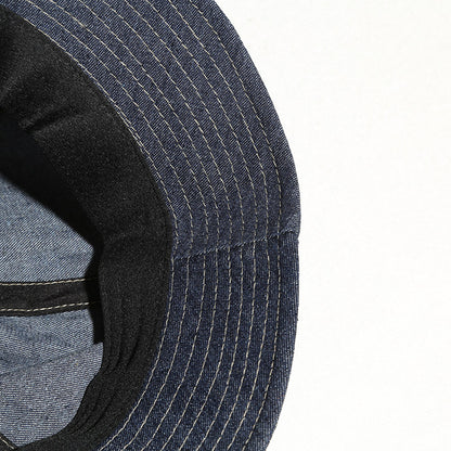 Retro Denim Bucket Hat – Japanese Vintage Unisex