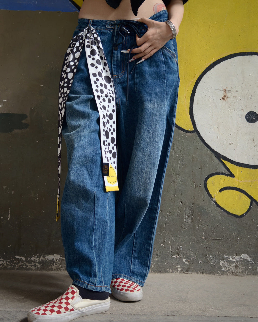 Japanese Retro Washed Balloon Wide-Leg Denim Trousers – Loose Cropped Unisex Streetwear – Japanese vintage | yamalin clothes | Yamalinclothes