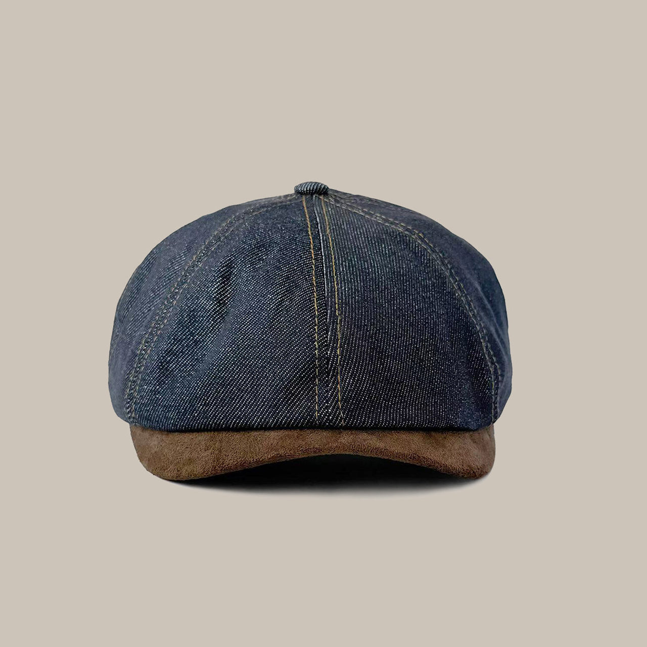 Washed Denim Painter Hat – Niche Unisex Japanese Casual