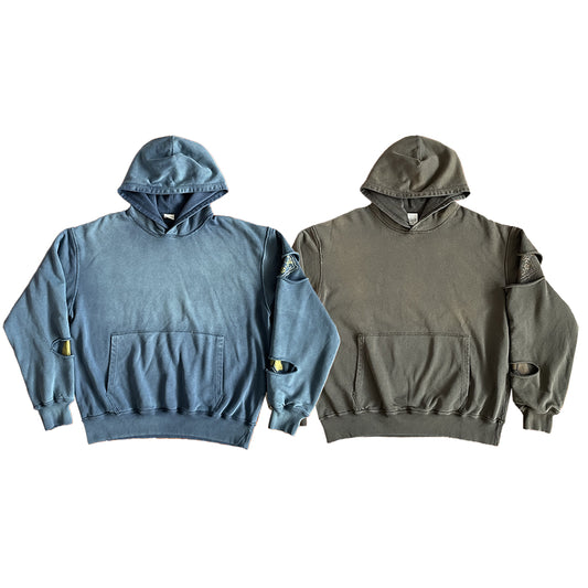 Japanese Artisan Smiley Patch Reversible Washed Jacket – Unisex Streetwear | Yamalin clothes | Vintage workwear outfit for men