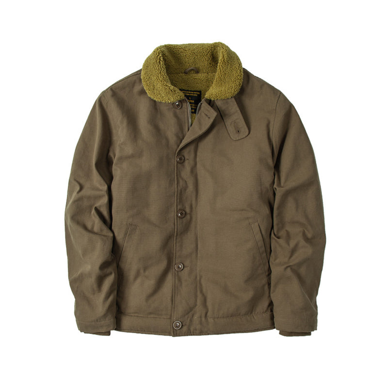 N-1 Deck Shearling Cotton Jacket – American Vintage Oversized Unisex – Japanese vintage | fall outfits 2026 | fall winter outfits | classy winter outfits | lazy comfy outfits | japanese streetwear | vintage workwear | yamalin clothes | Yamalinclothes