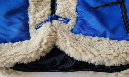 Japanese Artisan Tang Suit Fleece Jacket – Oversized Lamb Wool Lined Unisex Coat
