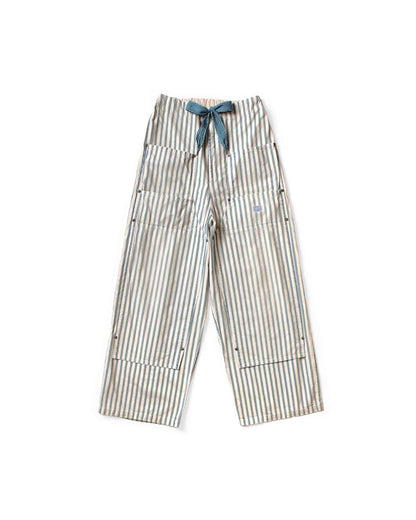 25AW Japanese casual cotton and linen striped distressed logging pants straight-leg pants – Japanese vintage | yamalin clothes | Yamalinclothes