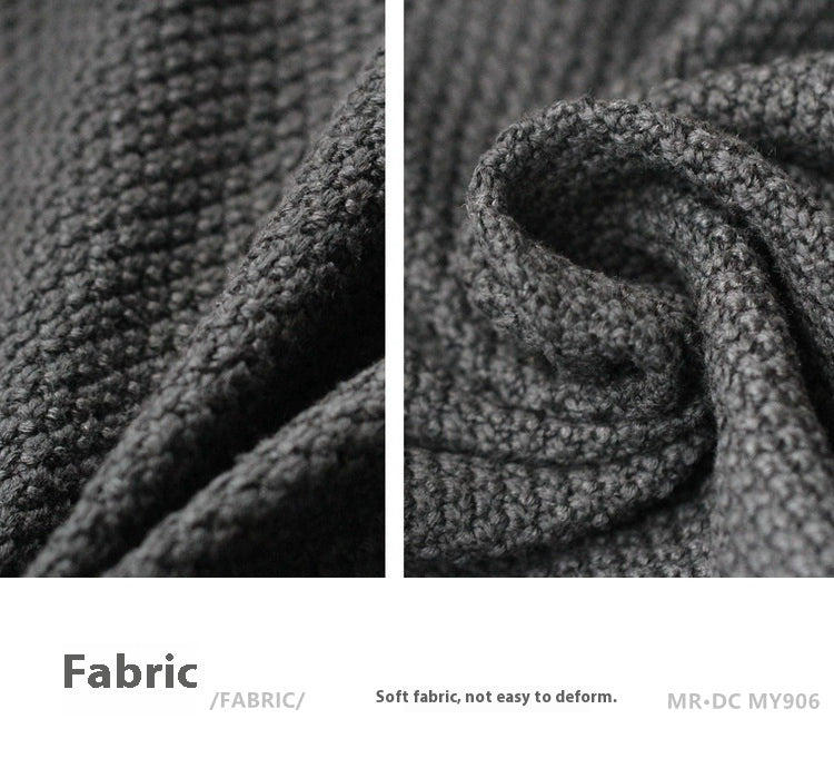 Thick Knit Cardigan Jacket – Cut-Out Detail Loose Unisex Sweater Coat