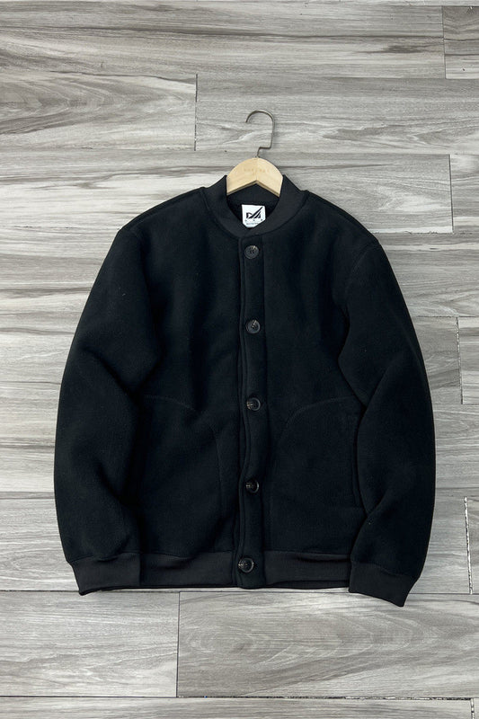 Fleece Lambswool Baseball Collar Jacket – Windproof Loose Unisex – Coats Jackets | japanese streetwear | vintage workwear | unisex | Yamalinclothes