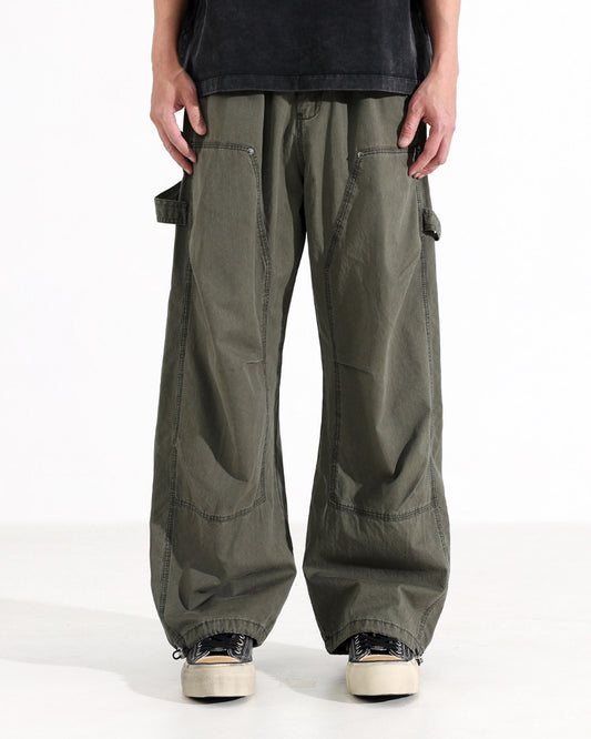 American Vintage Wide-Leg Cargo Pants – Loose Unisex Casual Spring Summer – Japanese vintage | yamalin clothes | Yamalinclothes