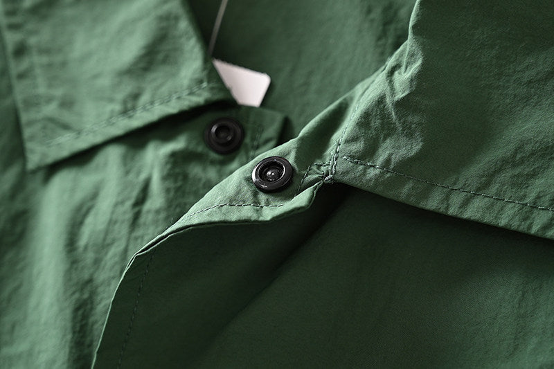 Mountain function + loose wide version! ODM Order! Short-sleeved jacket with lapels for men in summer | Japanese vintage | yamalin clothes | Yamalinclothes