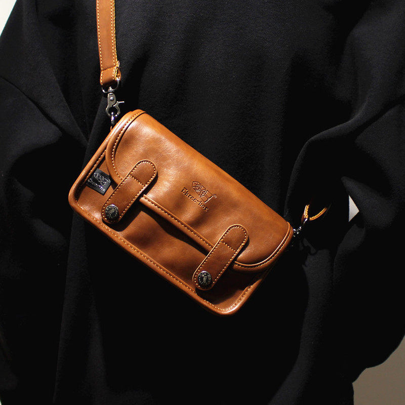 Japanese Retro Mini Crossbody Bag – Unisex Shoulder Phone Bag