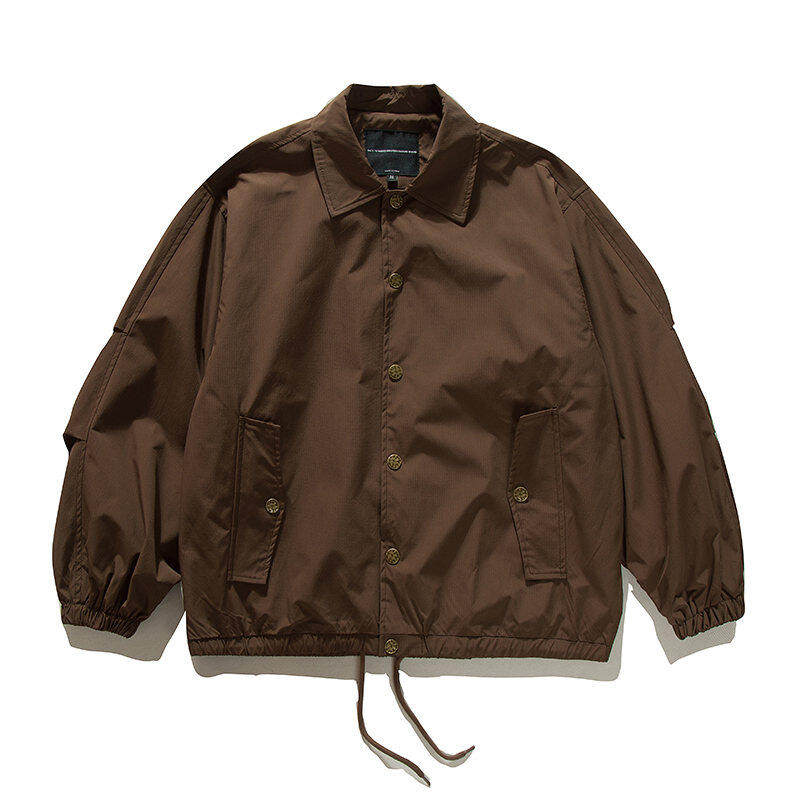 Coach Jacket – Snap Front & Drawstring Hem | Yamalinclothes