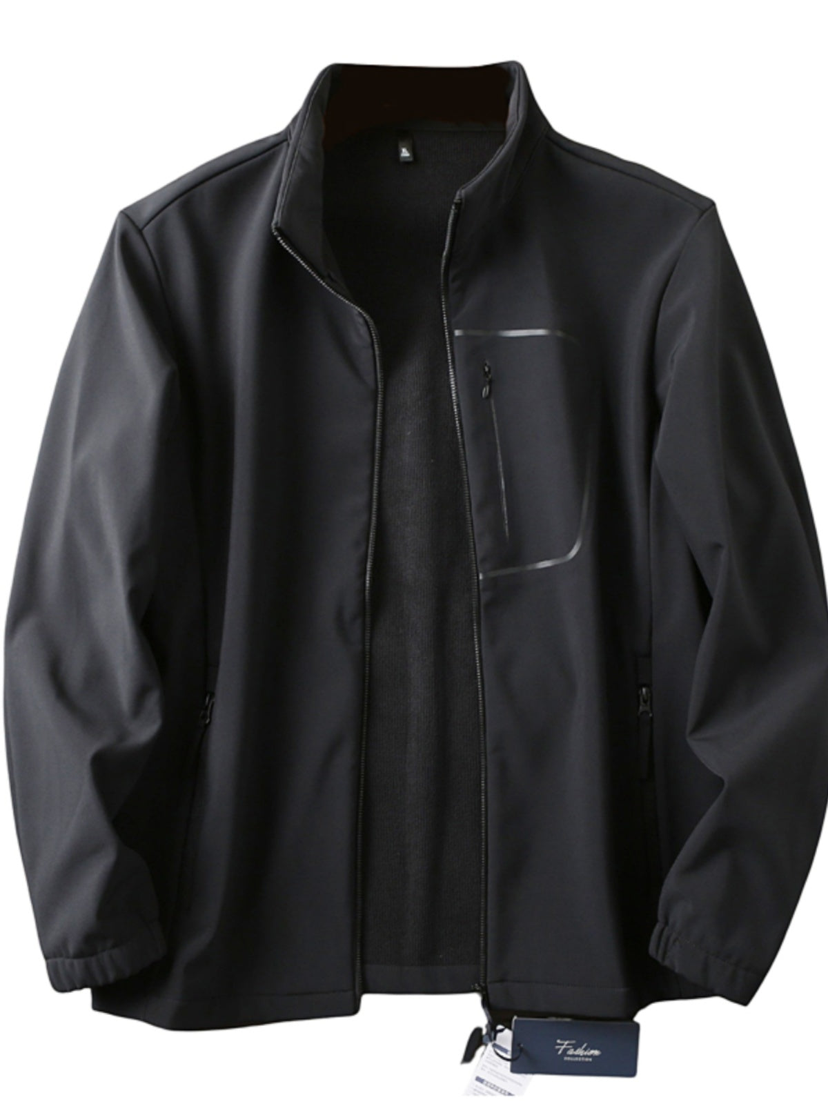 Men's Plus Size European American Style Soft Shell Jacket - Autumn Winter Windproof Waterproof Fleece Coat