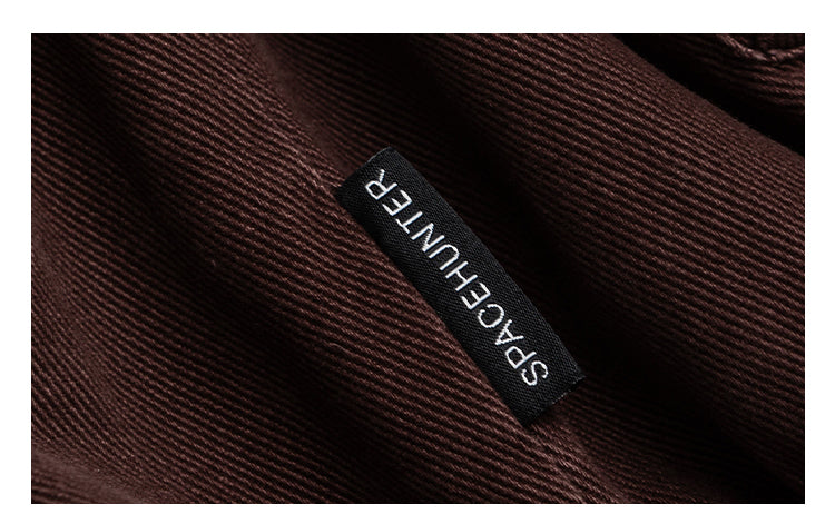 Japanese Retro Melad Stand Collar Lamb Wool Cotton Jacket for Men Winter Trendy Loose Couple Thickened Warm Cotton Coat Trendy