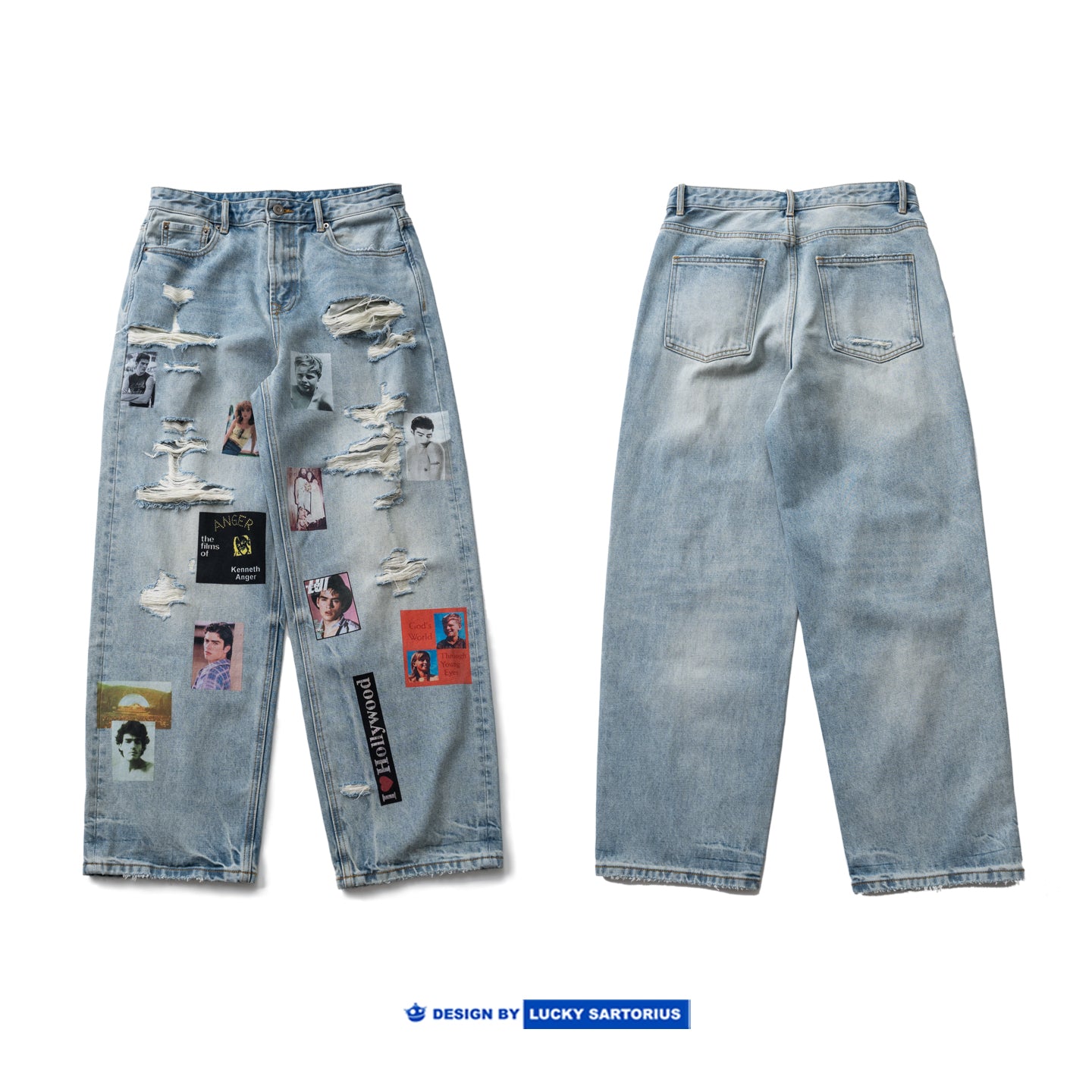 Retro Washed Graffiti Print Crewneck Sweatshirt – Distressed Loose Unisex