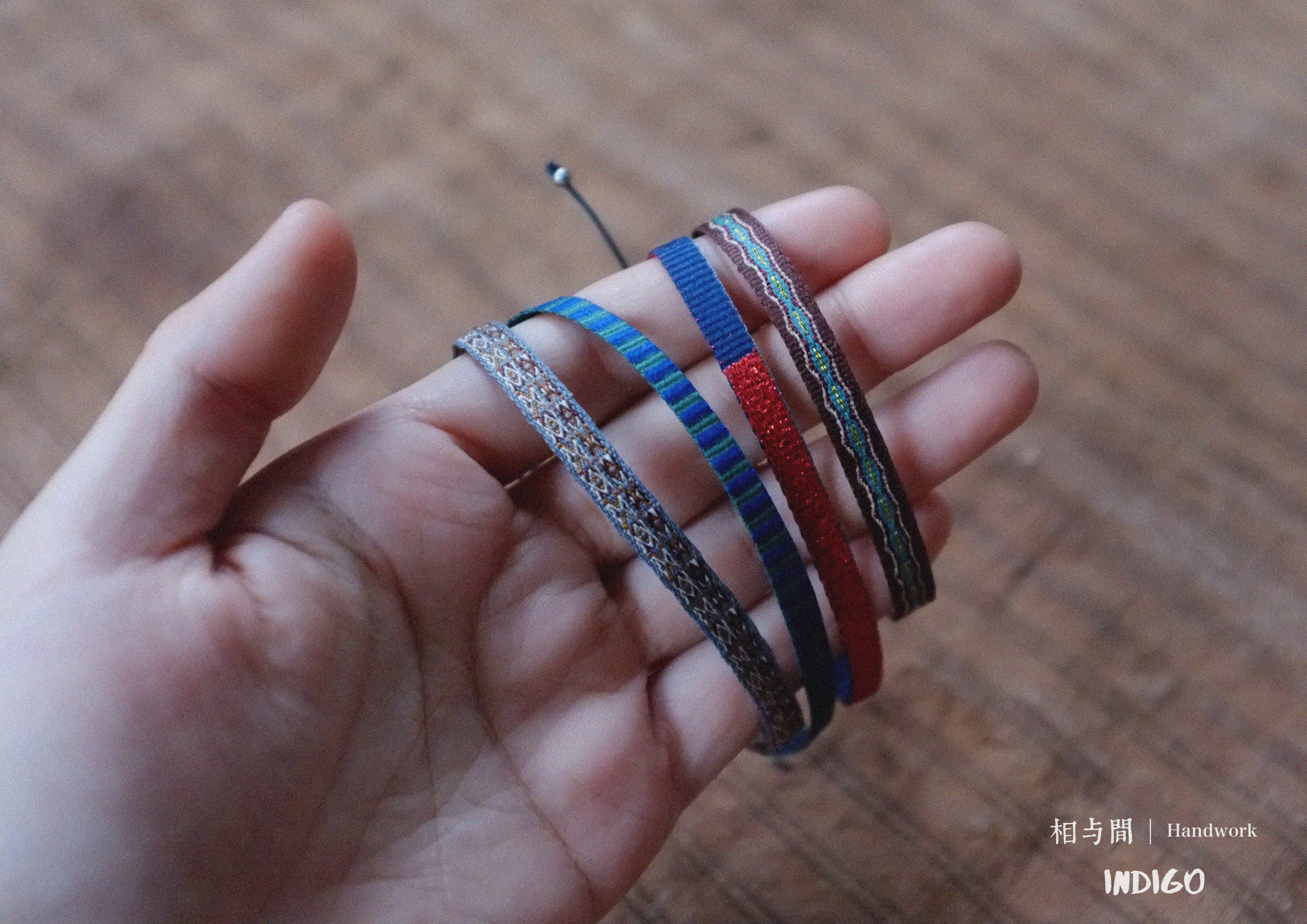 Spanish Guanaban Handmade Woven Bracelet Color-Block Niche Layered Ultra-Thin Couple Bracelet Ethnic Style