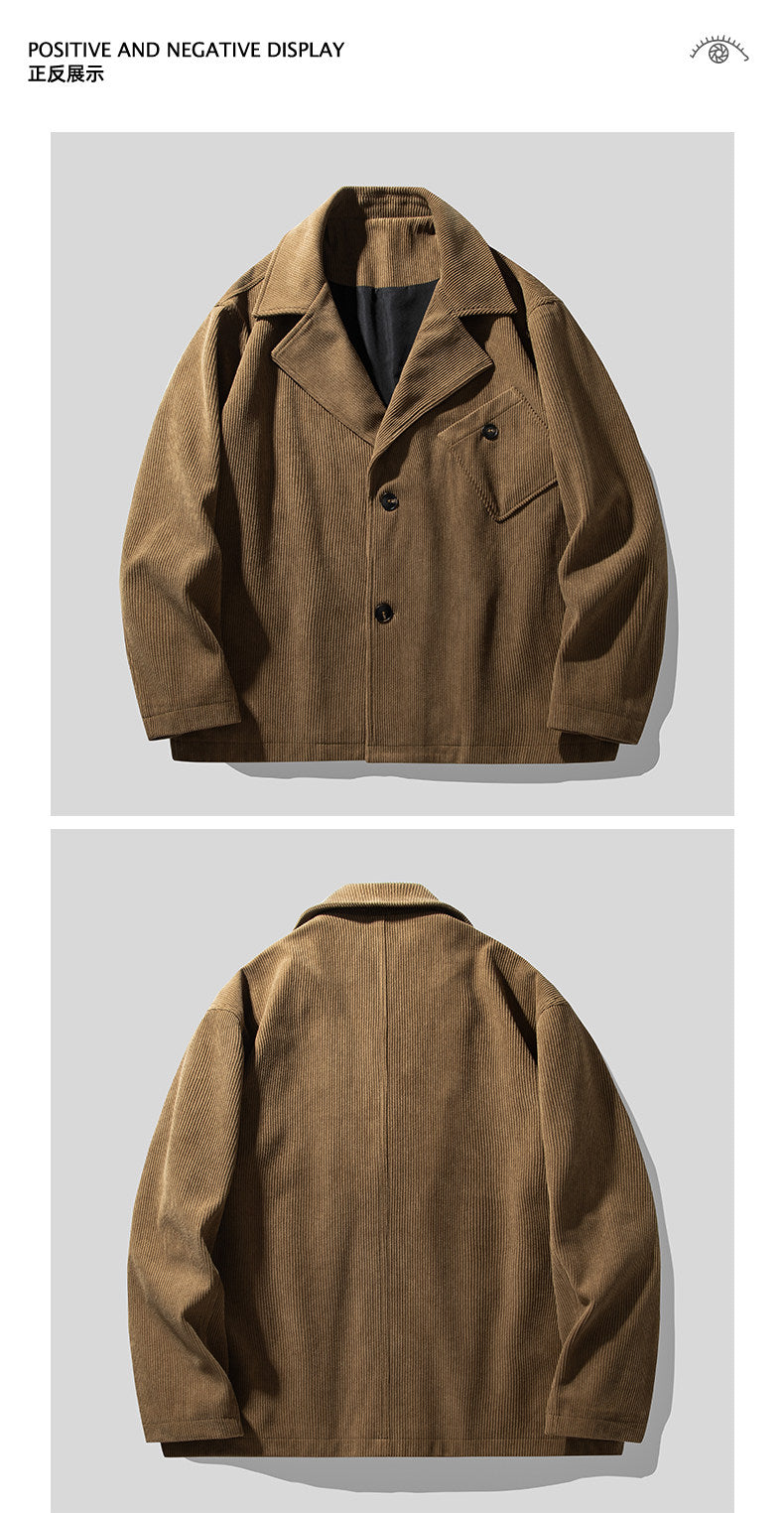 Belgium High-End Japanese Style Blazer - Notched Lapel Casual Suit 2025 (Men)