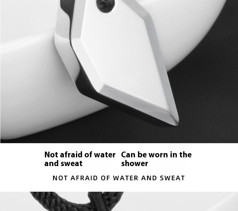 Klein Blue Men's Necklace Light Luxury Niche High-end Sense Cool Sweater Chain Trend Lucky Pendant Tungsten Pendant