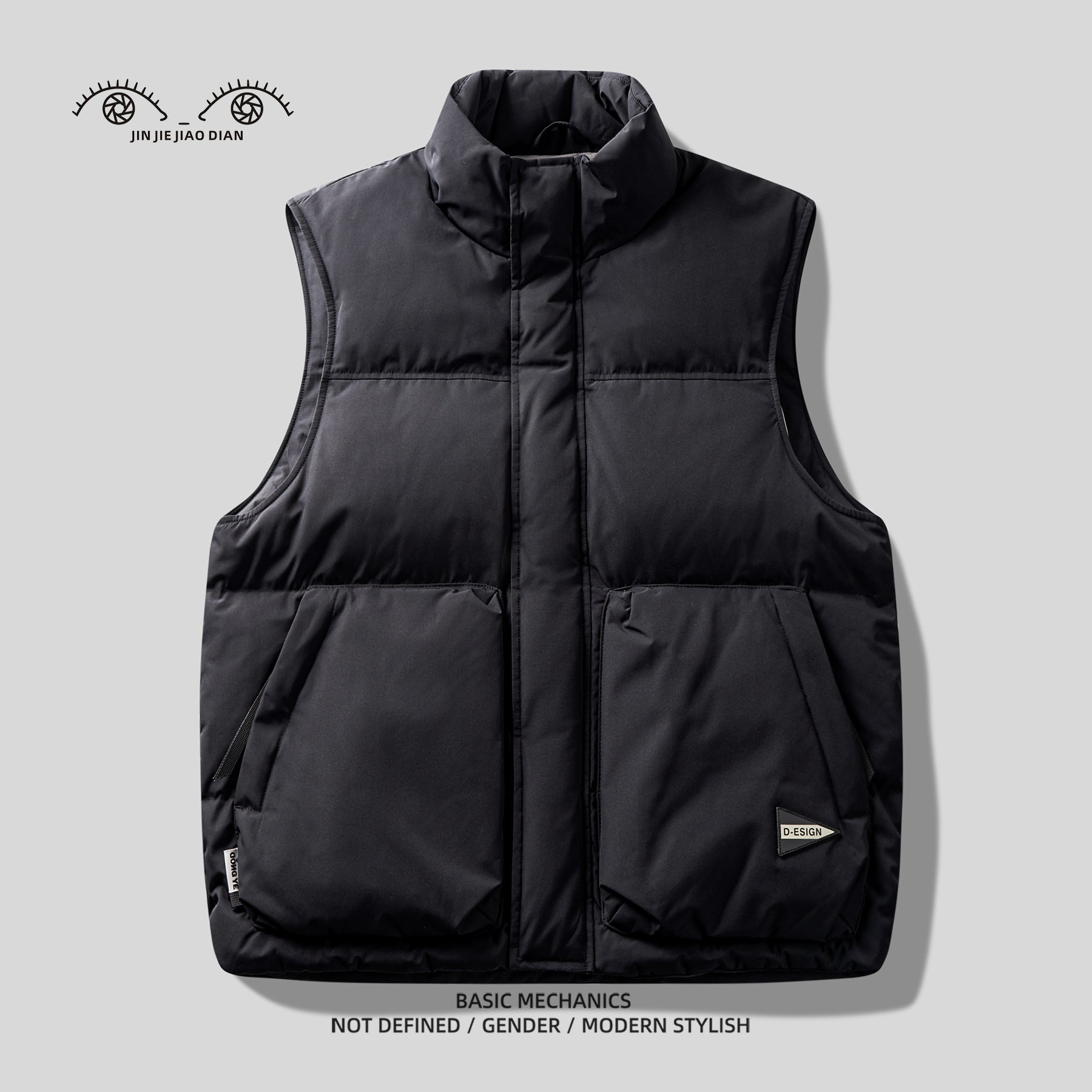 Mountain-Style Caramel 90% Duck-Down Vest – Warm Workwear Insulated (Unisex)