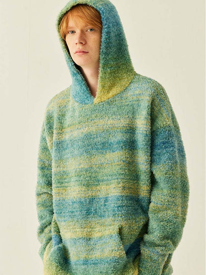 Medria Unisex Retro Colorful Hoodie - Guochao Loose Lazy Style Warm Sweatshirt