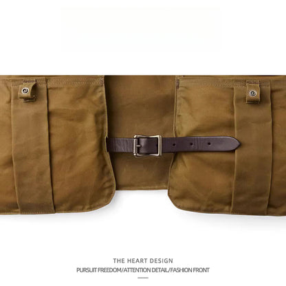 Trendy American Retro Workwear Camping Pocket Vest for Men Loose Retro Functional Outerwear Sleeveless Jacket for Men