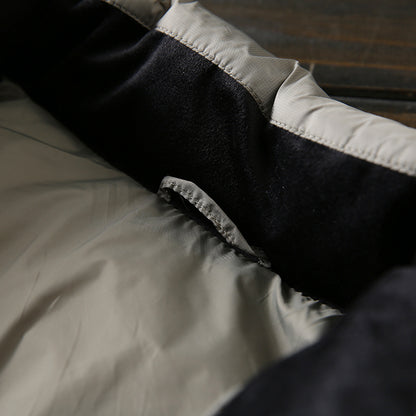 Men's Plus Size Lightweight High-Fluffy Down Jacket - Winter Stand Collar Warm Export Overstock Coat