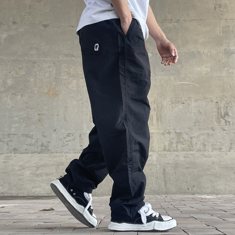 Unisex Japanese Style Summer Cargo Pants - Thin Quick-Dry Breathable Loose Paratrooper Pants