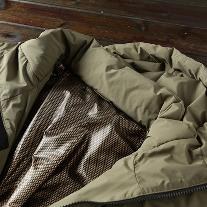 Men's Plus Size 800 Fill Power Mid-Length Down Jacket - Euro-American Style Hooded Thickened Cold-Resistant Warm Coat