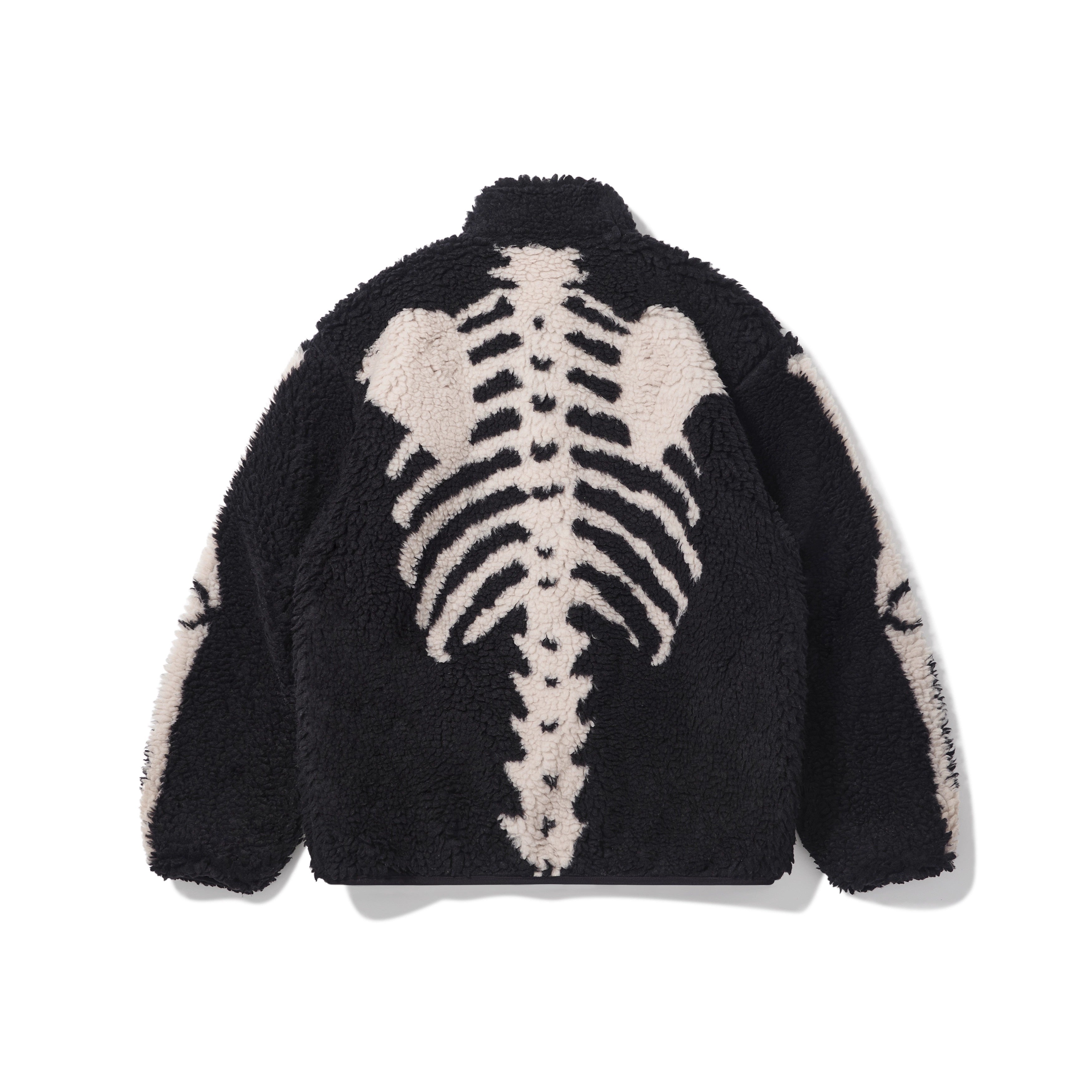 Reversible Lamb-Wool & Fleece Half-Turtleneck Jacket – KAPITAL 25AW (Unisex)