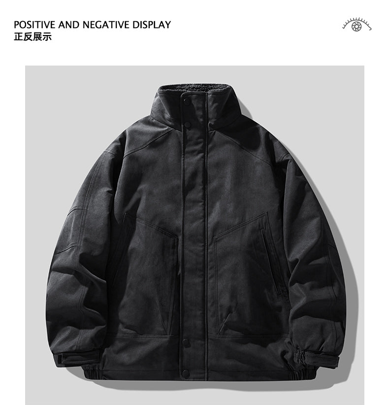 Detroit Heavyweight Lamb-Wool Workwear Jacket – Insulated Cotton Coat (Unisex)