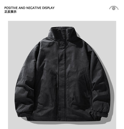 Detroit Heavyweight Lamb-Wool Workwear Jacket – Insulated Cotton Coat (Unisex)