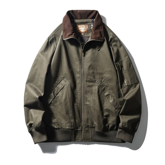 American Vintage Washed Twill Flight Jacket – Oversized Unisex – Japanese vintage | fall outfits 2026 | fall winter outfits | classy winter outfits | lazy comfy outfits | japanese streetwear | vintage workwear | yamalin clothes | Yamalinclothes