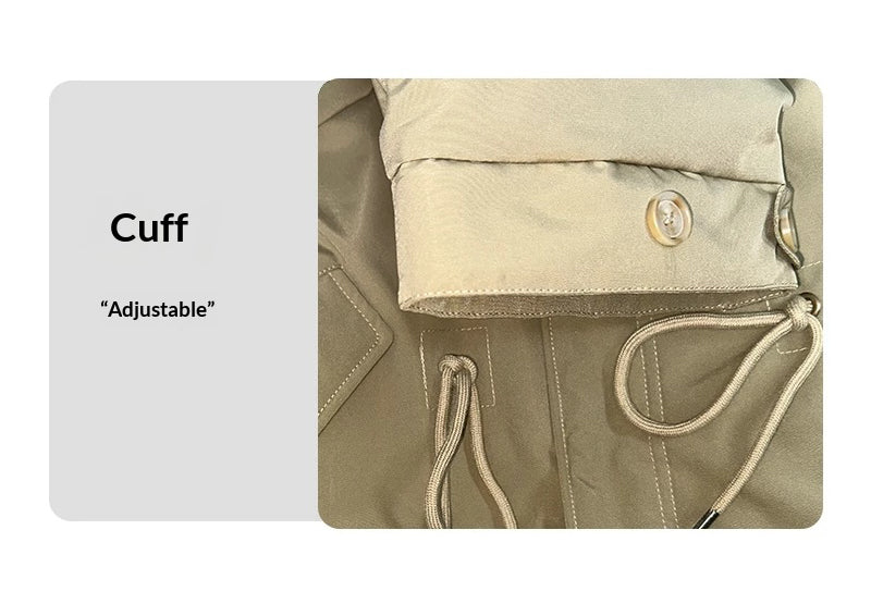 Hooded Padded Jacket – Oversized Drawstring Fit | Yamalinclothes