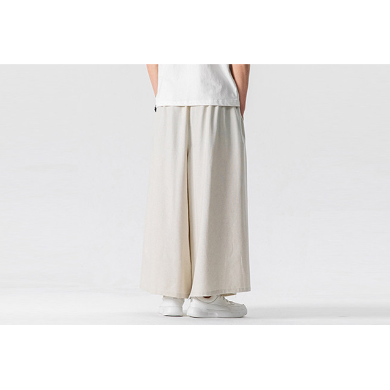 Cotton Linen Wide-Leg Pants – Japanese Bell Bottom Loose Unisex – Japanese vintage | fall outfits 2026 | fall winter outfits | classy winter outfits | lazy comfy outfits | japanese streetwear | vintage workwear | yamalin clothes | Yamalinclothes