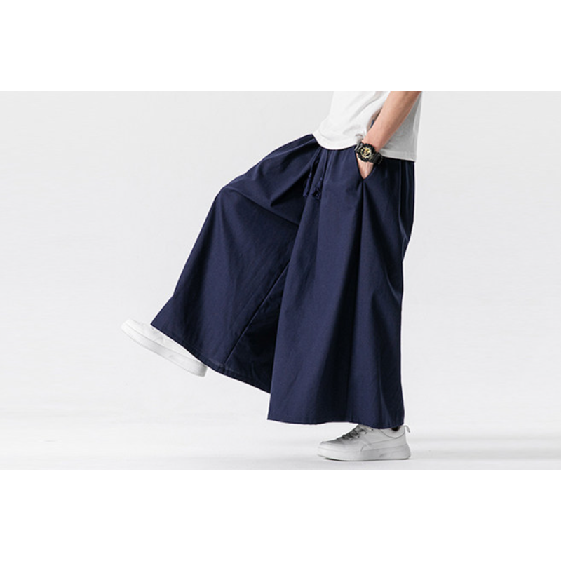 Cotton Linen Wide-Leg Pants – Japanese Bell Bottom Loose Unisex – Japanese vintage | fall outfits 2026 | fall winter outfits | classy winter outfits | lazy comfy outfits | japanese streetwear | vintage workwear | yamalin clothes | Yamalinclothes