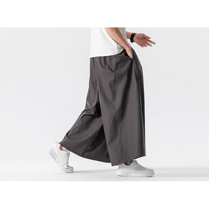 Cotton Linen Wide-Leg Pants – Japanese Bell Bottom Loose Unisex – Japanese vintage | fall outfits 2026 | fall winter outfits | classy winter outfits | lazy comfy outfits | japanese streetwear | vintage workwear | yamalin clothes | Yamalinclothes