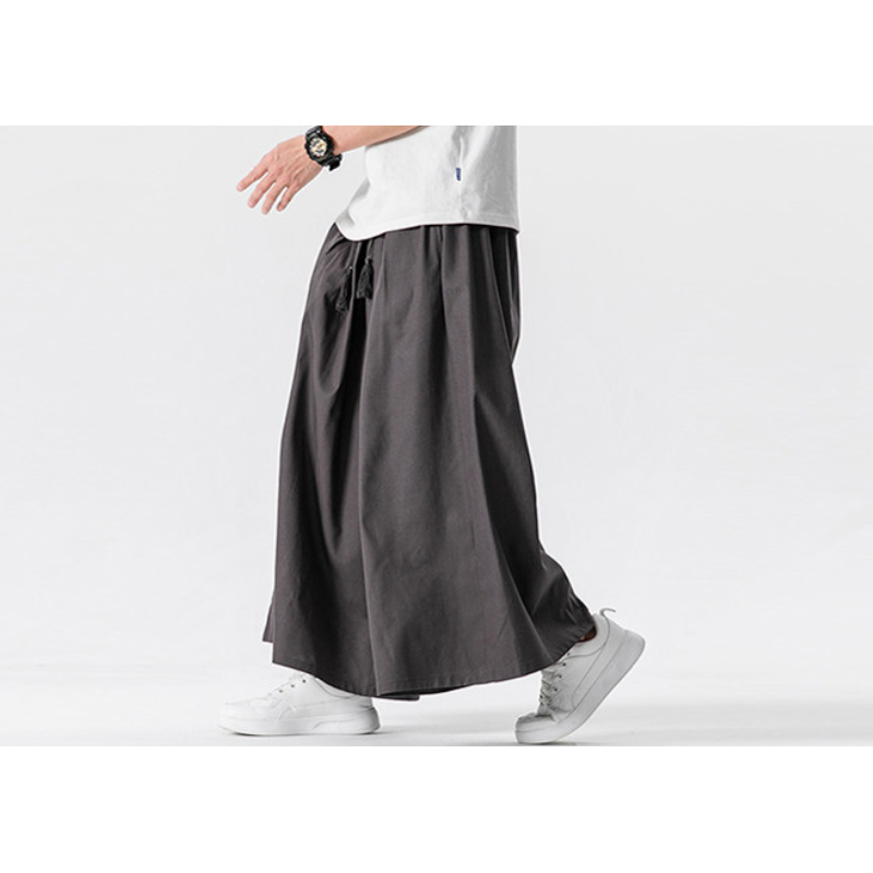 Cotton Linen Wide-Leg Pants – Japanese Bell Bottom Loose Unisex – Japanese vintage | fall outfits 2026 | fall winter outfits | classy winter outfits | lazy comfy outfits | japanese streetwear | vintage workwear | yamalin clothes | Yamalinclothes