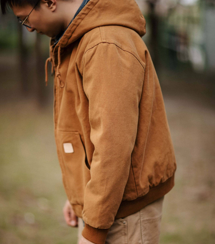 Indigo Heavy Wash Canvas Hooded Cargo Jacket – American Vintage Distressed Unisex – Coats Jackets | japanese streetwear | vintage workwear | unisex | Yamalinclothes
